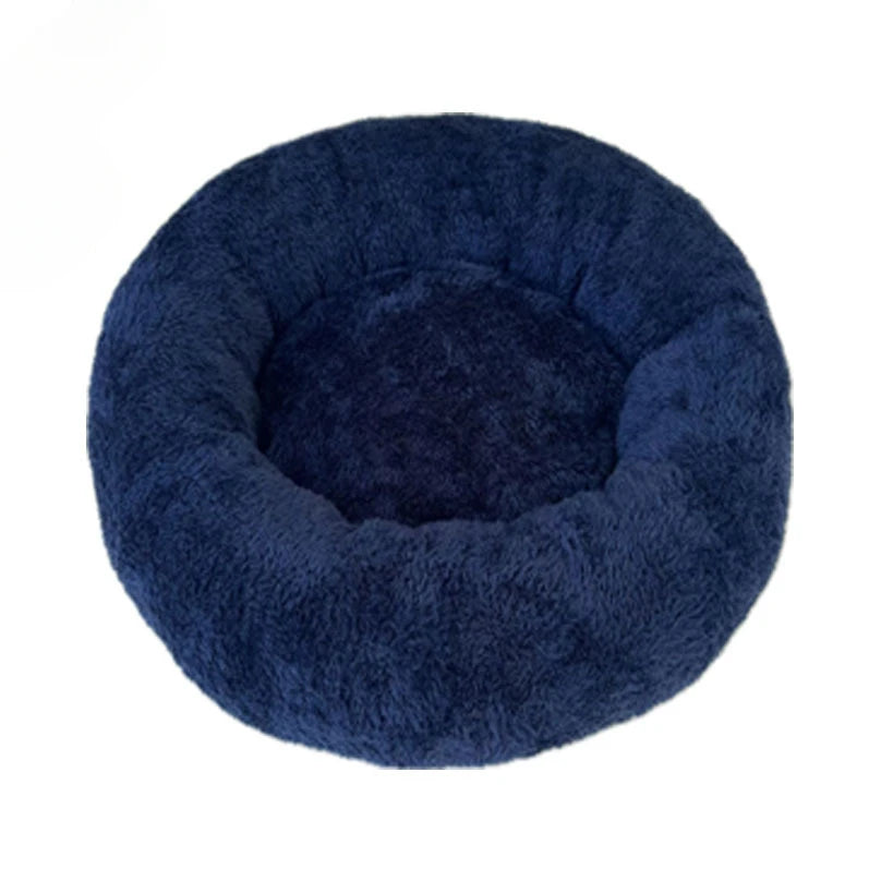 Lit rond en peluche pour chat – Panier chaud, détachable et lavable, idéal pour l’hiver et toutes les saisons