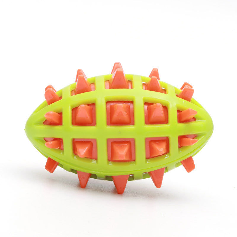 Balle à mâcher pour chien anti-stress avec son – Jouet indestructible et nettoyant dentaire