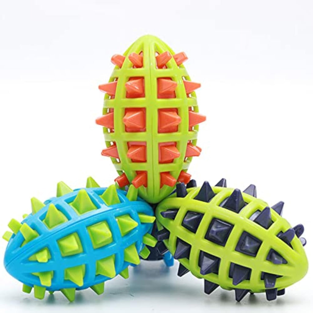 Balle à mâcher pour chien anti-stress avec son – Jouet indestructible et nettoyant dentaire