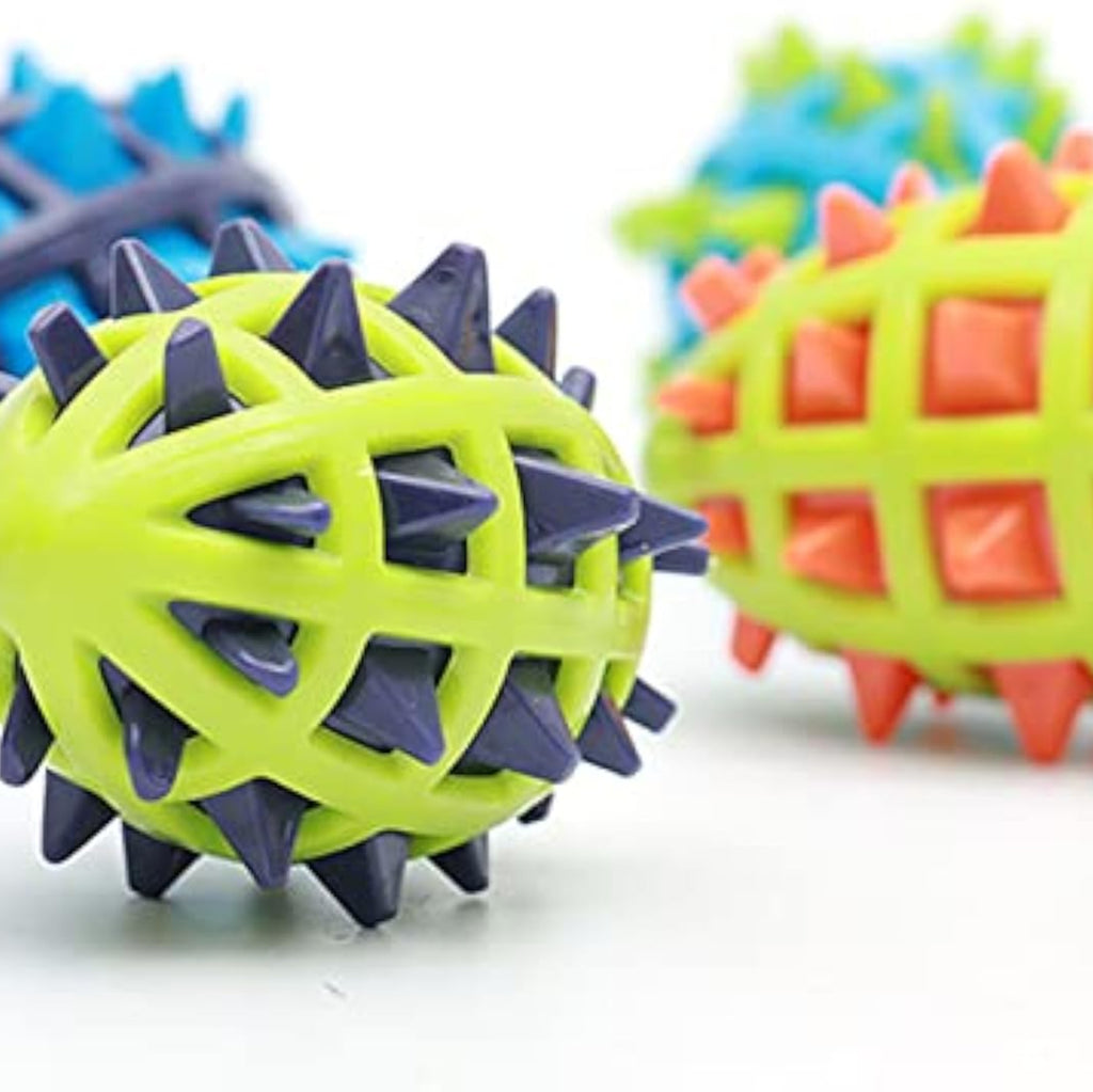 Balle à mâcher pour chien anti-stress avec son – Jouet indestructible et nettoyant dentaire